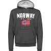 Herrer Scandinavian Explorer Hettegensere | Hoodie Norway 1814 Mork Gra