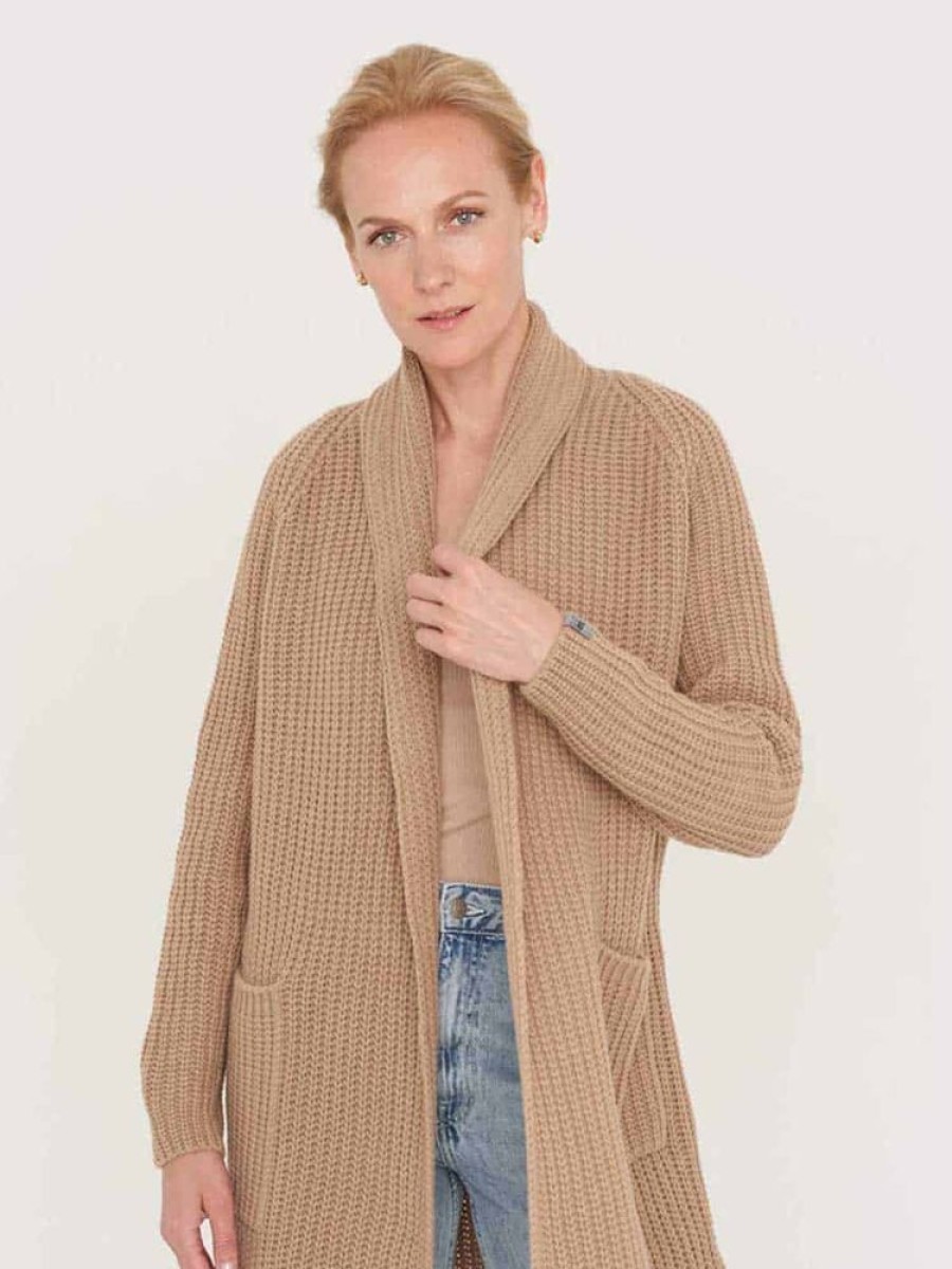 Damer Wool house Ulljakker | Oregon Ull Kasjmir Cardigan Pulver