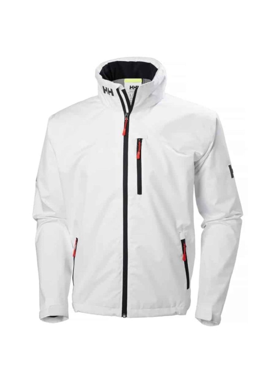 Herrer Helly Hansen Seilerjakker | Crew Hette Jakke Hvit