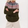 Damer Wool house Ulljakker | Nora Sweater Green