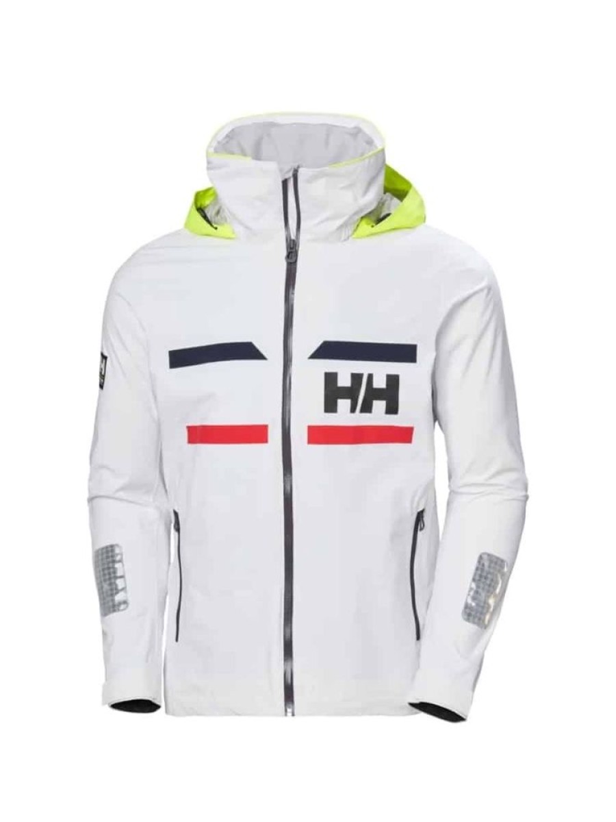 Herrer Helly Hansen Seilerjakker | Salt Navigator Jakke Hvit