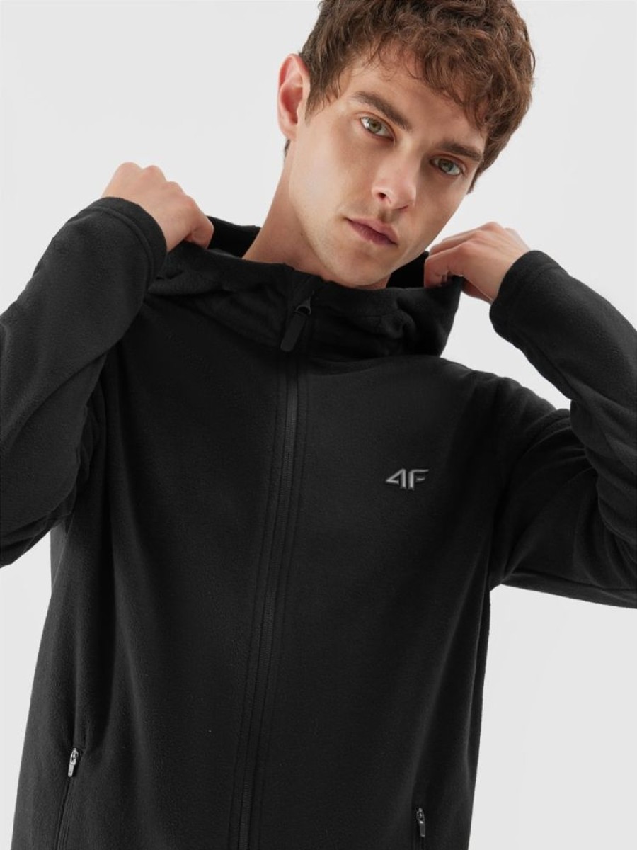 Herrer 4F Fleece | Fleece Dyp Svart