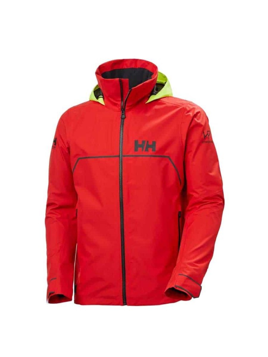 Herrer Helly Hansen Seilerjakker | Hp Foil Jakke Alert Rod