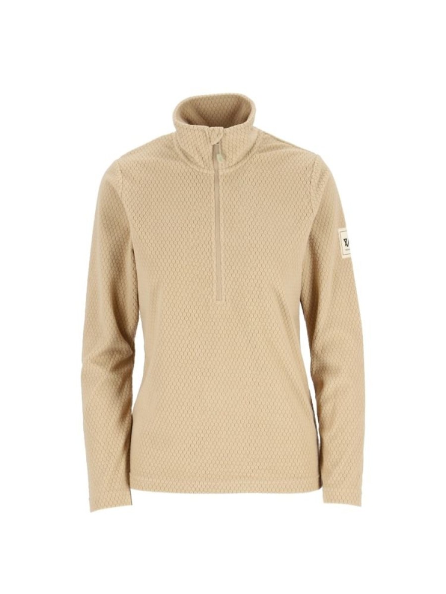 Damer Twentyfour Fleece | Finse Half Zip Fleece Sand