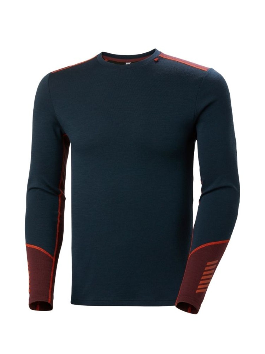 Herrer Helly Hansen Ullundertoy | Lifa Merino Midv Crew Midnatt