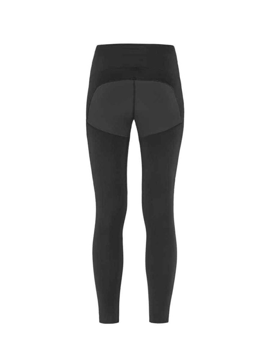 Damer Fjällräven Tights | Abisko Trekking Tights Pro Svart Gra