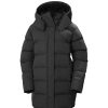 Damer Helly Hansen Dunjakker Og Isolasjonsjakker | Aspire Puffy Parka Svart