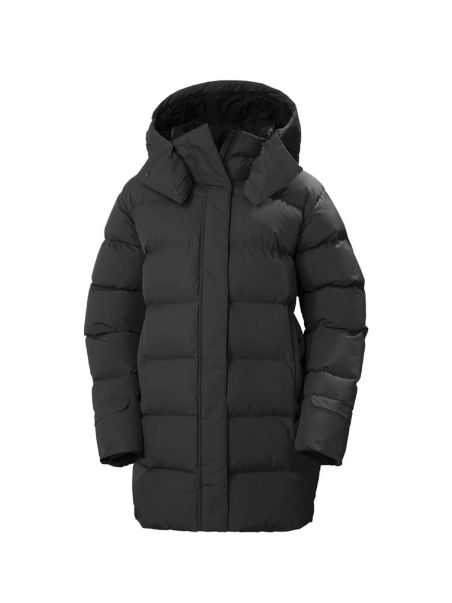 Damer Helly Hansen Dunjakker Og Isolasjonsjakker | Aspire Puffy Parka Svart