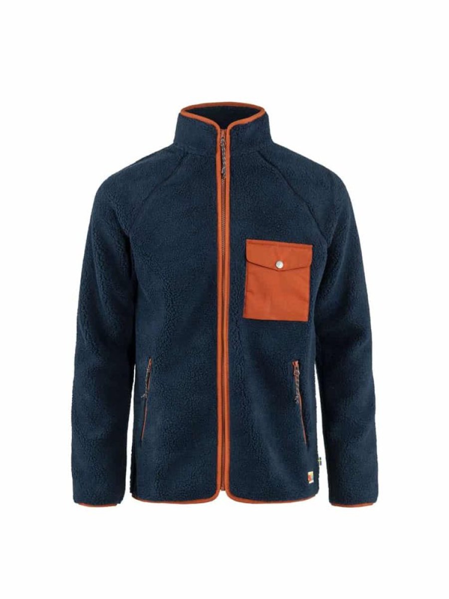 Herrer Fjällräven Fleece | Vardag Pile Fleece Bla