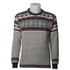 Herrer Norlender Knitwear Ullgensere | Osteroy Ull Genser Gra Hvit