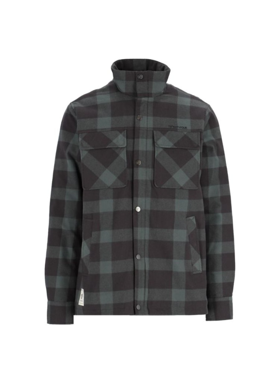 Herrer Twentyfour Fritidsjakker | Finse Flannel Jakke Mellomgronn