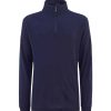 Herrer WoolLand Ullgensere | Faerder Ull Half Zip Top Blatt Blekk