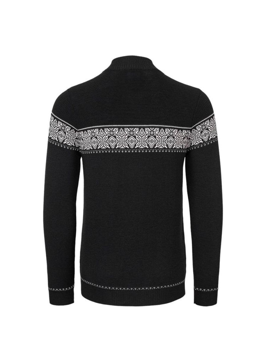 Herrer Norlender Knitwear Ulljakker | Breheimen Ull Jakke Svart