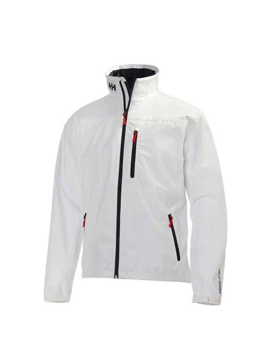 Herrer Helly Hansen Seilerjakker | Crew Jakke Hvit