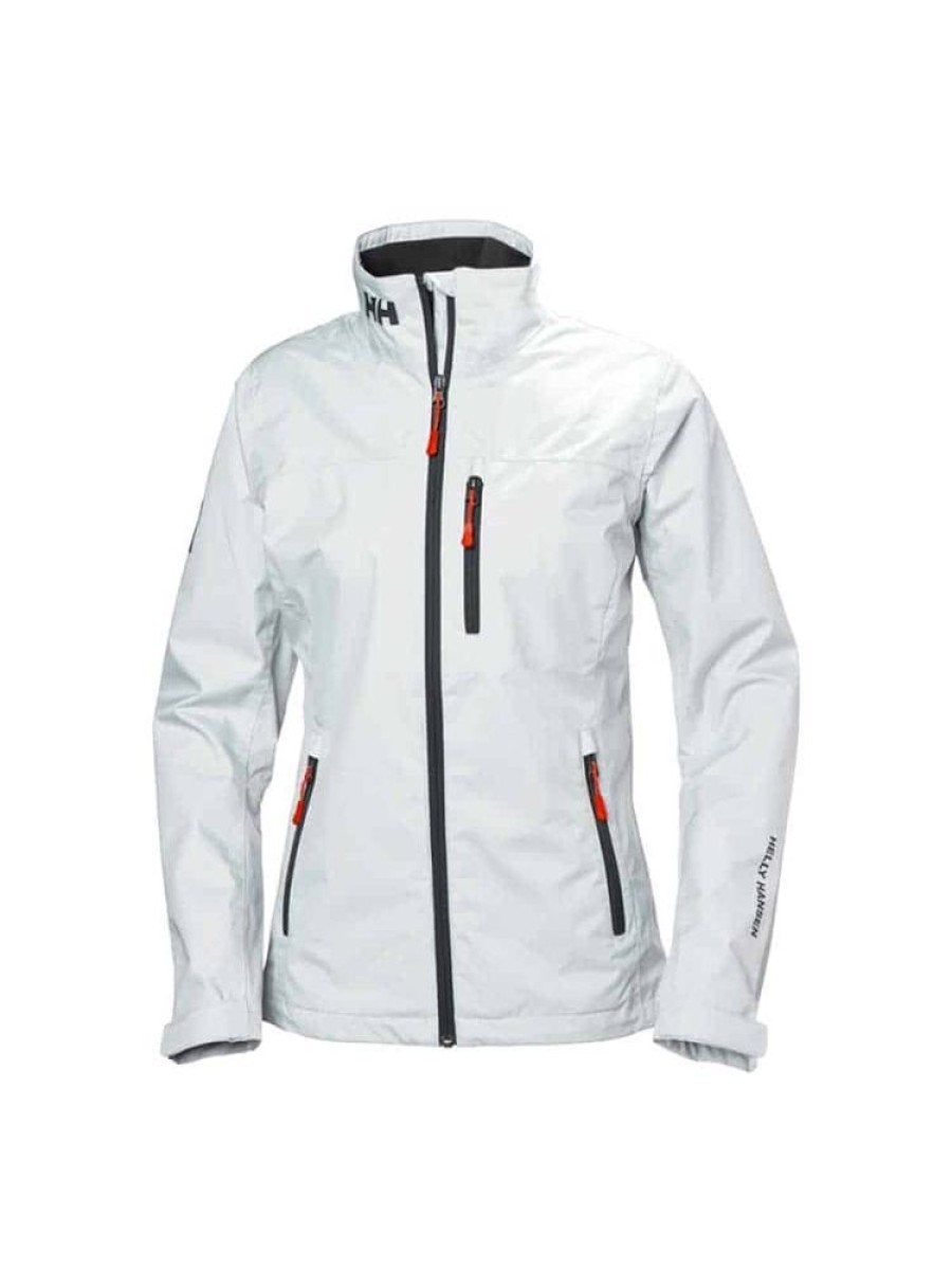 Damer Helly Hansen Seilerjakker | Crew Jakke Hvit