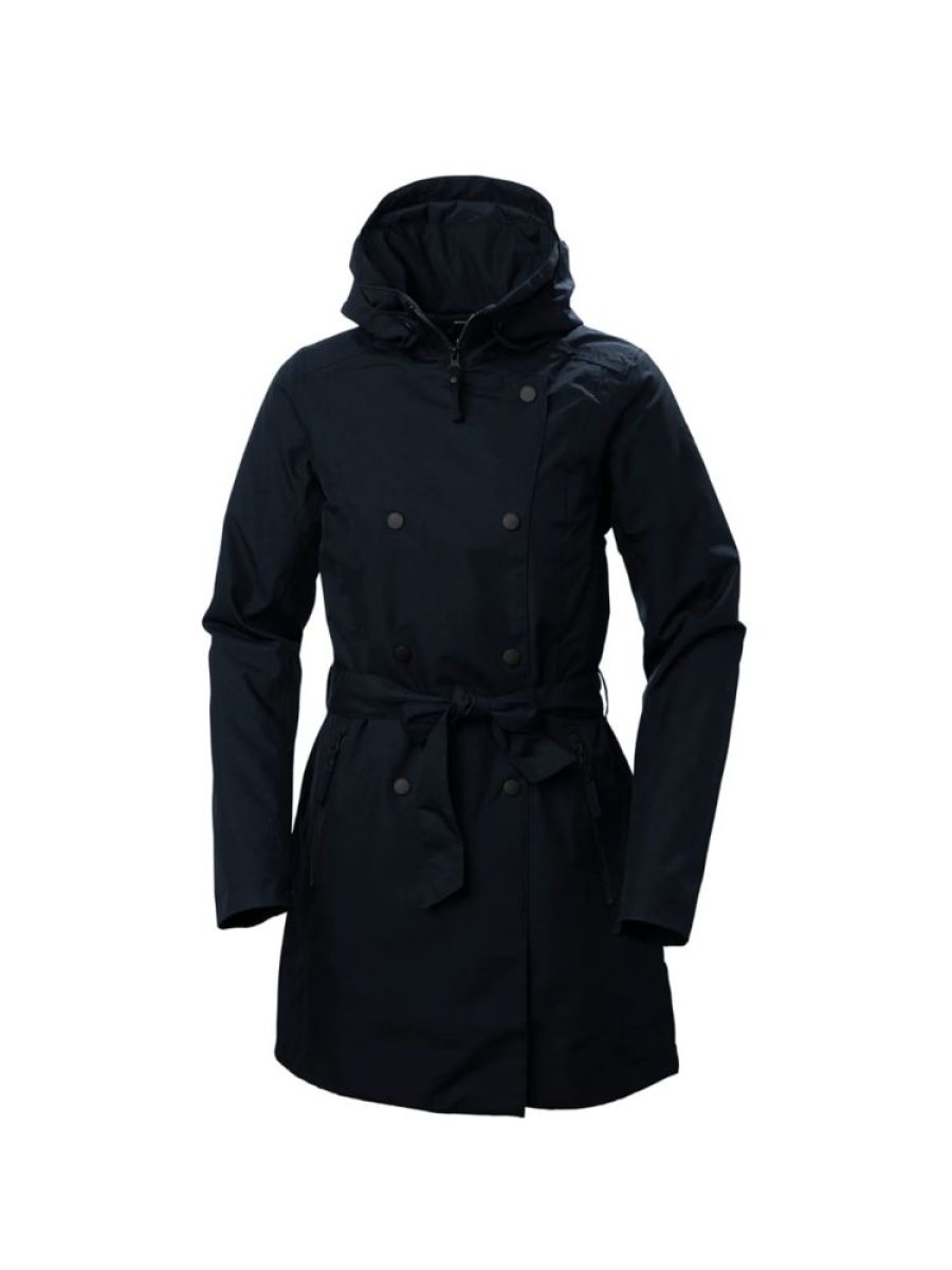 Damer Helly Hansen Regnjakker | Welsey Ii Regnkape Marine