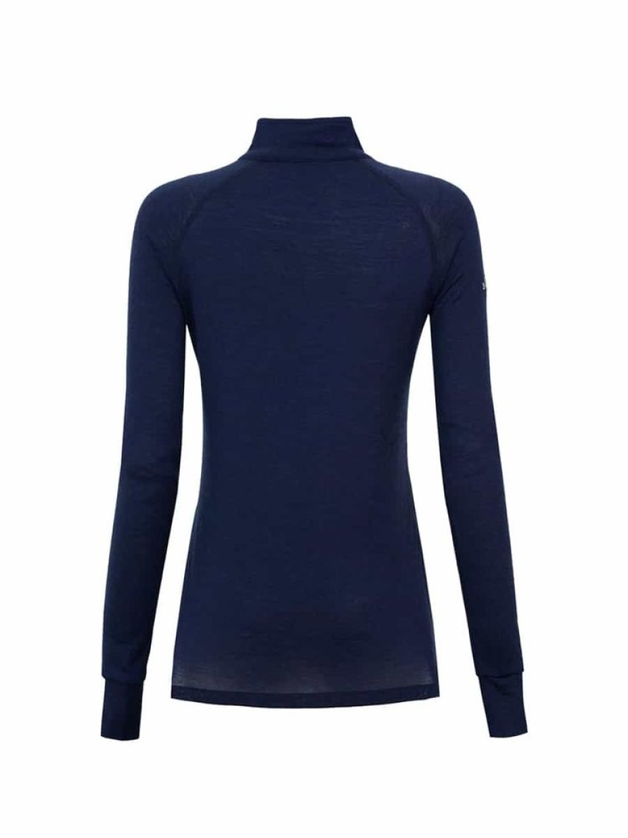 Damer WoolLand Ullundertoy | Rena Baselayer Halv Glidelas Topp Blatt Blekk