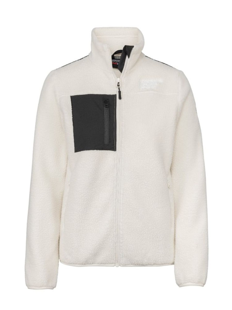 Damer Scandinavian Explorer Fleece | Pile Fleecejakke Offwhite