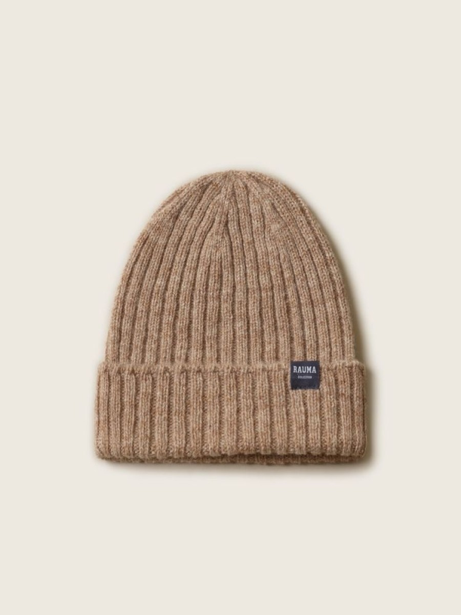 Tilbehor Rauma | Aksla Beanie Beige Melert