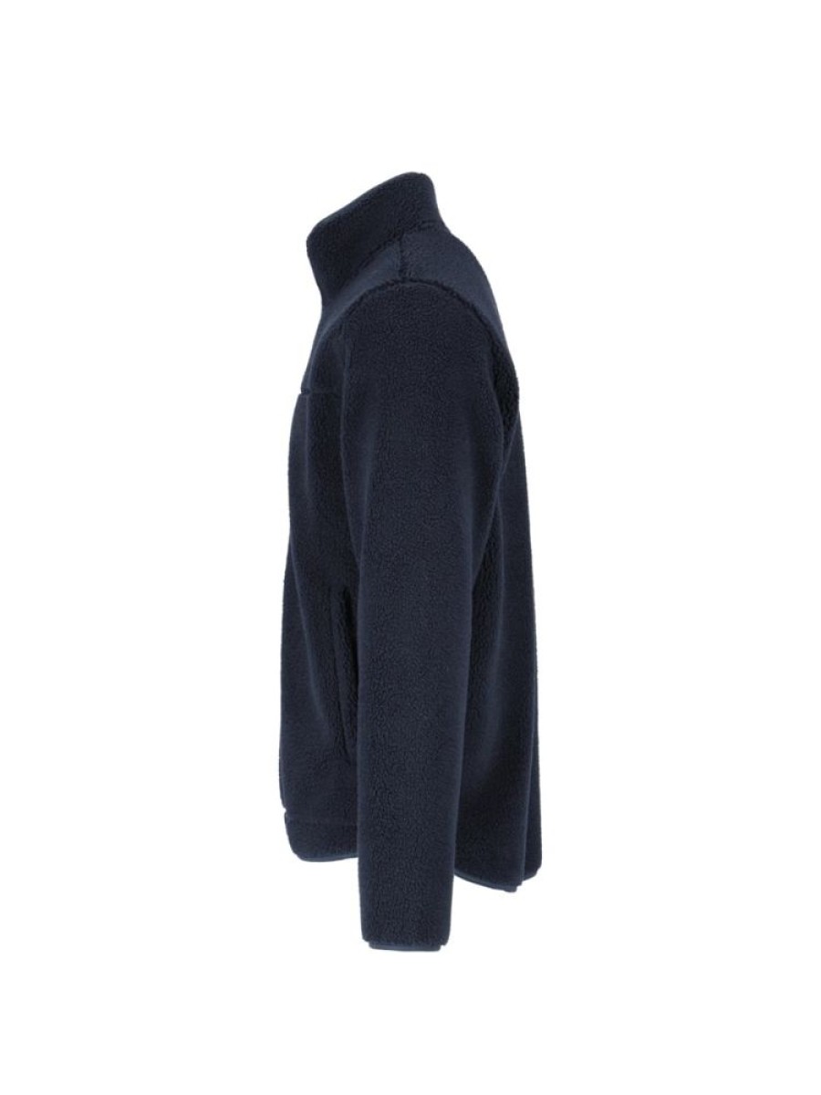 Herrer Twentyfour Fleece | Finse Long Zip Sherpafleece Blekkbla