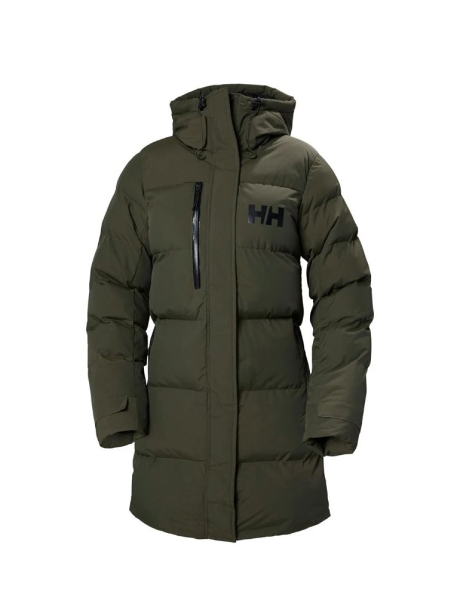 Damer Helly Hansen Dunjakker Og Isolasjonsjakker | Adore Oppblast Parka Utility Gronn