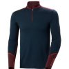 Herrer Helly Hansen Ullundertoy | Lifa Merino Midv 1/2 Zip Midnatt