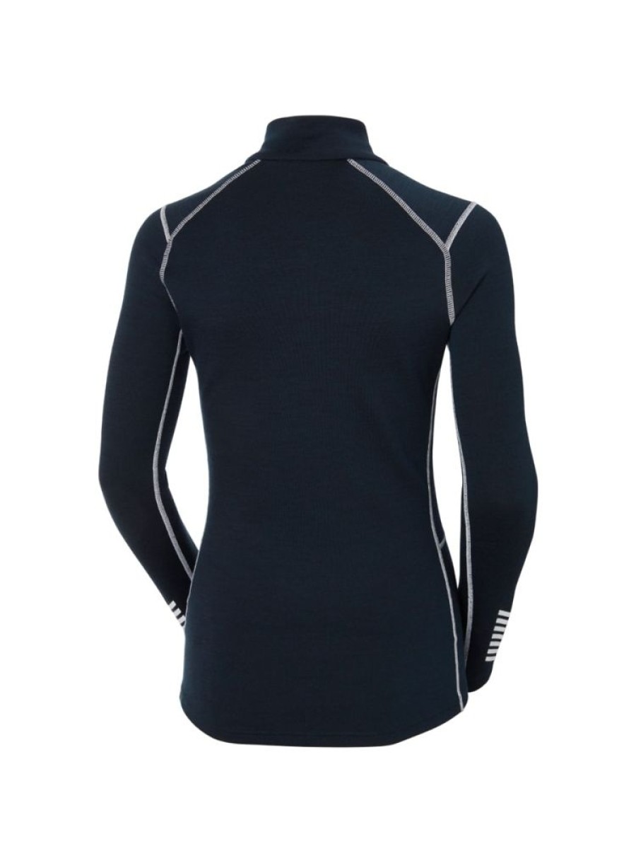 Damer Helly Hansen Ullundertoy | Lifa Merino Midv 1/2 Zip Marine