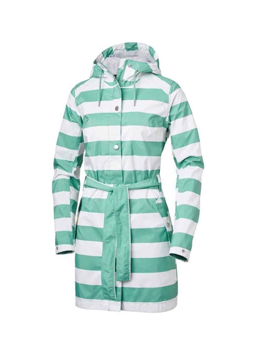 Damer Helly Hansen Regnjakker | Lyness Ii Regnkape Jade