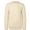 Herrer Norlender Knitwear Ullgensere | Torshavn Ull Genser Gra Hvit