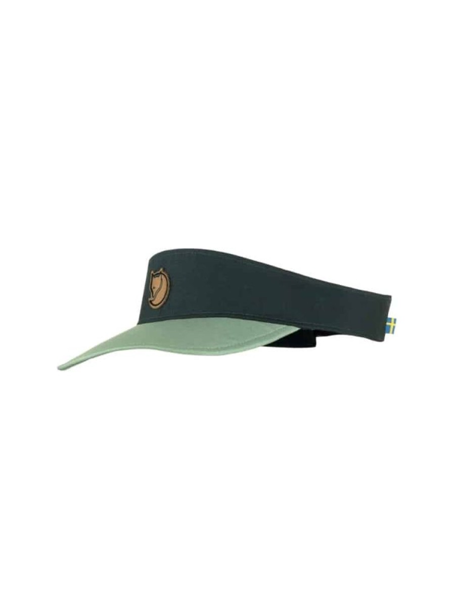 Tilbehor Fjällräven | Abisko Visor Cap Mork Marine-Patina Green