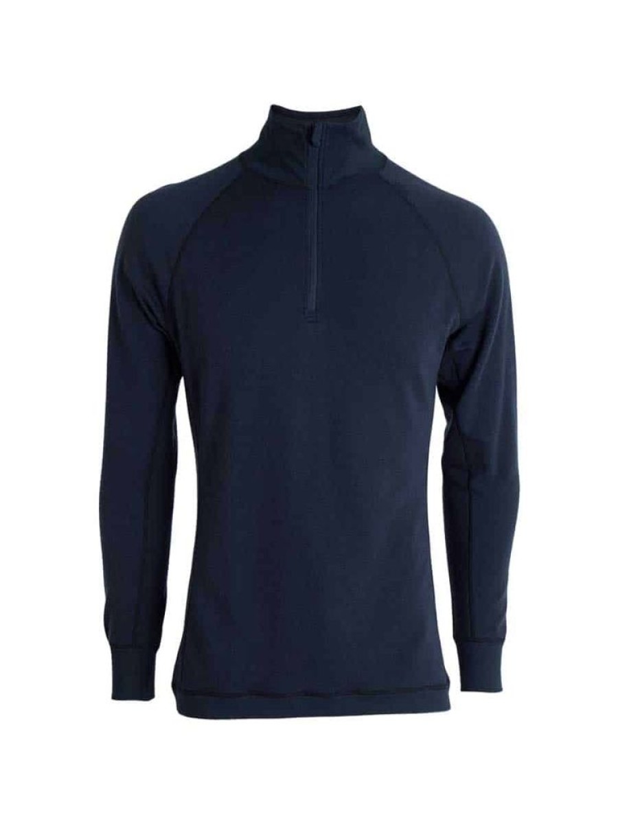 Herrer Tufte Ullundertoy | Bambull Half Zip Genser Bla