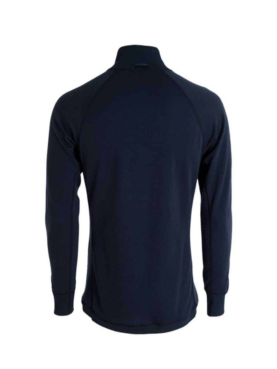 Herrer Tufte Ullundertoy | Bambull Half Zip Genser Bla