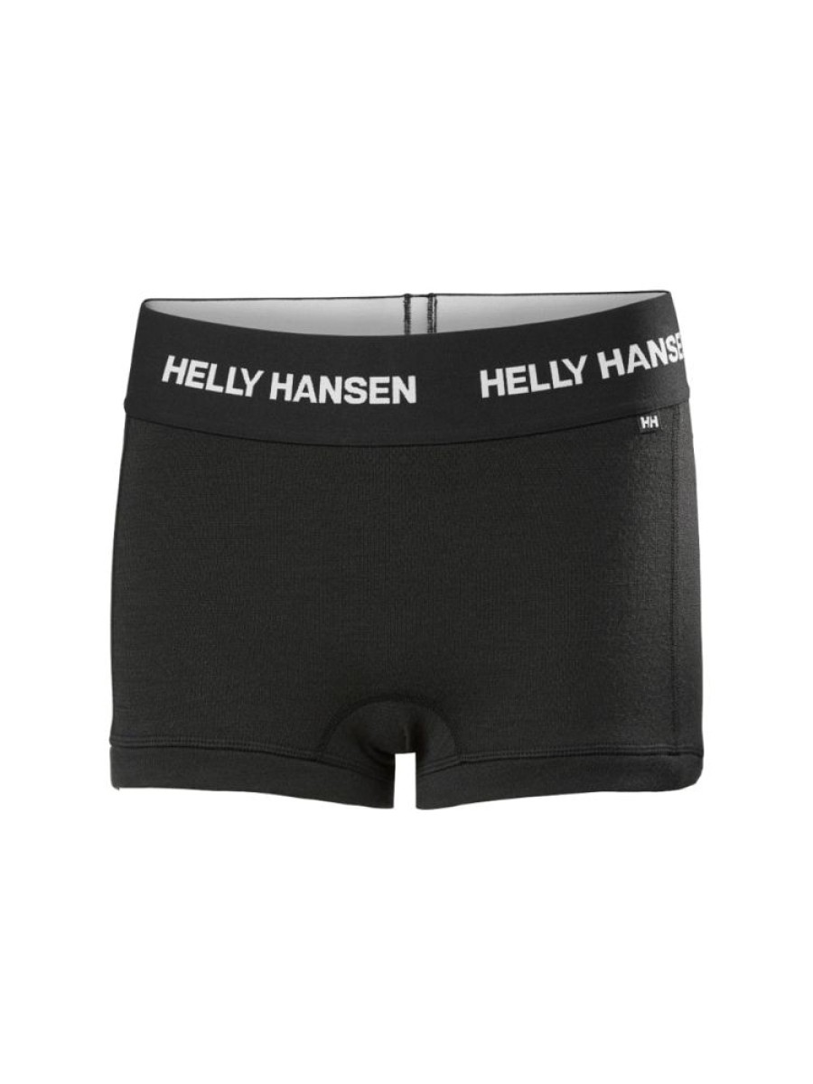 Damer Helly Hansen Boxer Og Truser | Hh Lifa Merino Midw Boxer Svart