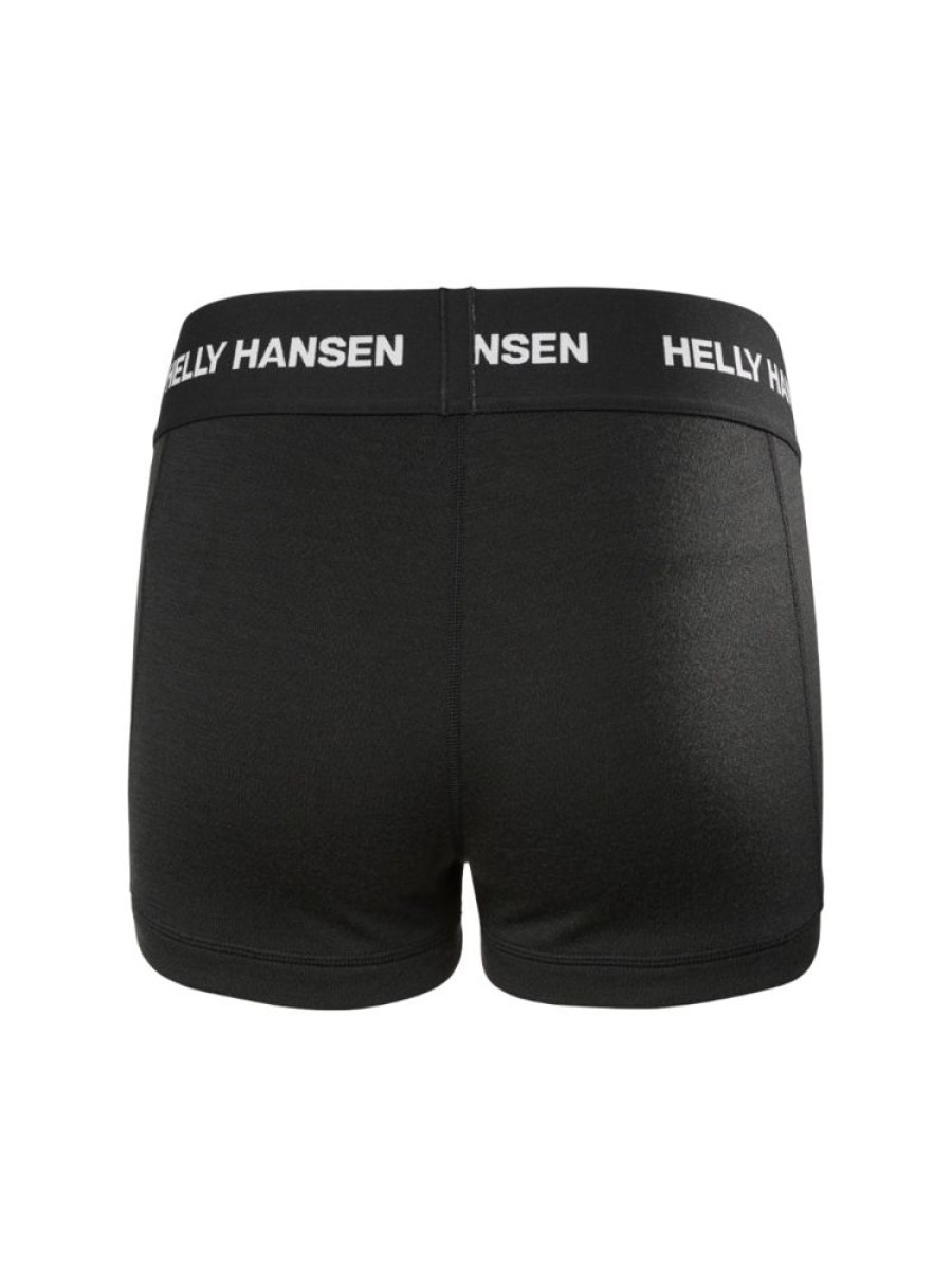 Damer Helly Hansen Boxer Og Truser | Hh Lifa Merino Midw Boxer Svart