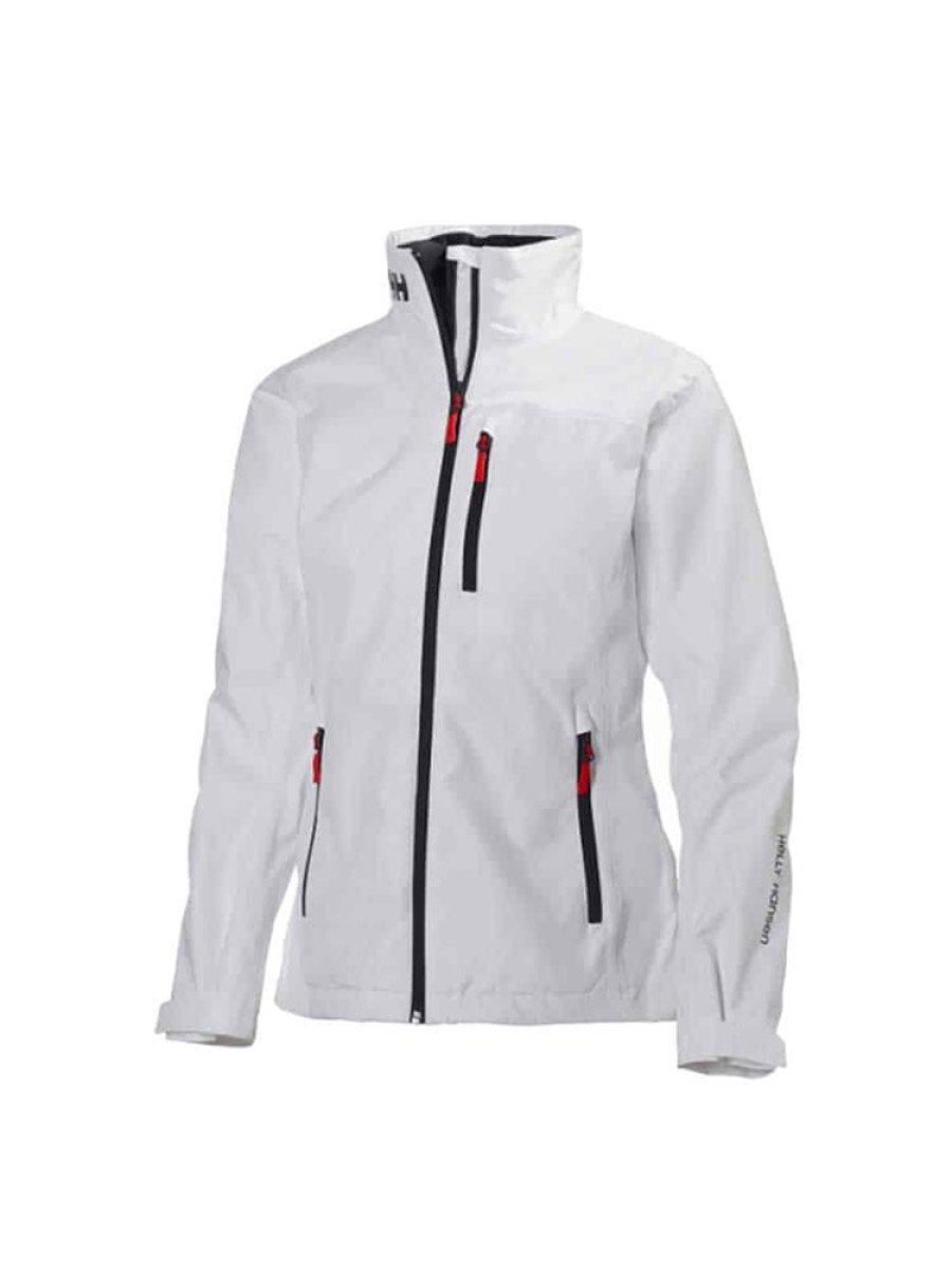 Damer Helly Hansen Seilerjakker | Crew Jakke Hvit