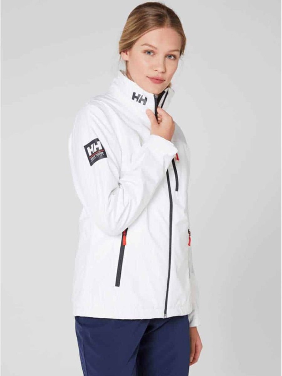 Damer Helly Hansen Seilerjakker | Crew Jakke Hvit