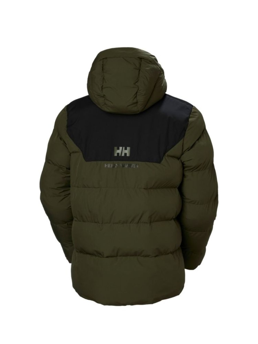 Herrer Helly Hansen Parkas Og Vinterjakker | Explorer Puffy Jakke Nytte Gronn