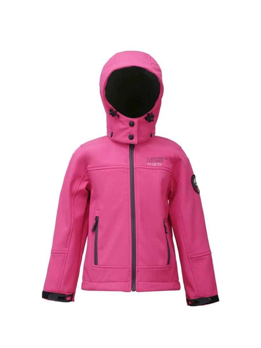 Barn Scandinavian Explorer Softshell Jackets | Softshell Jakke Rosa