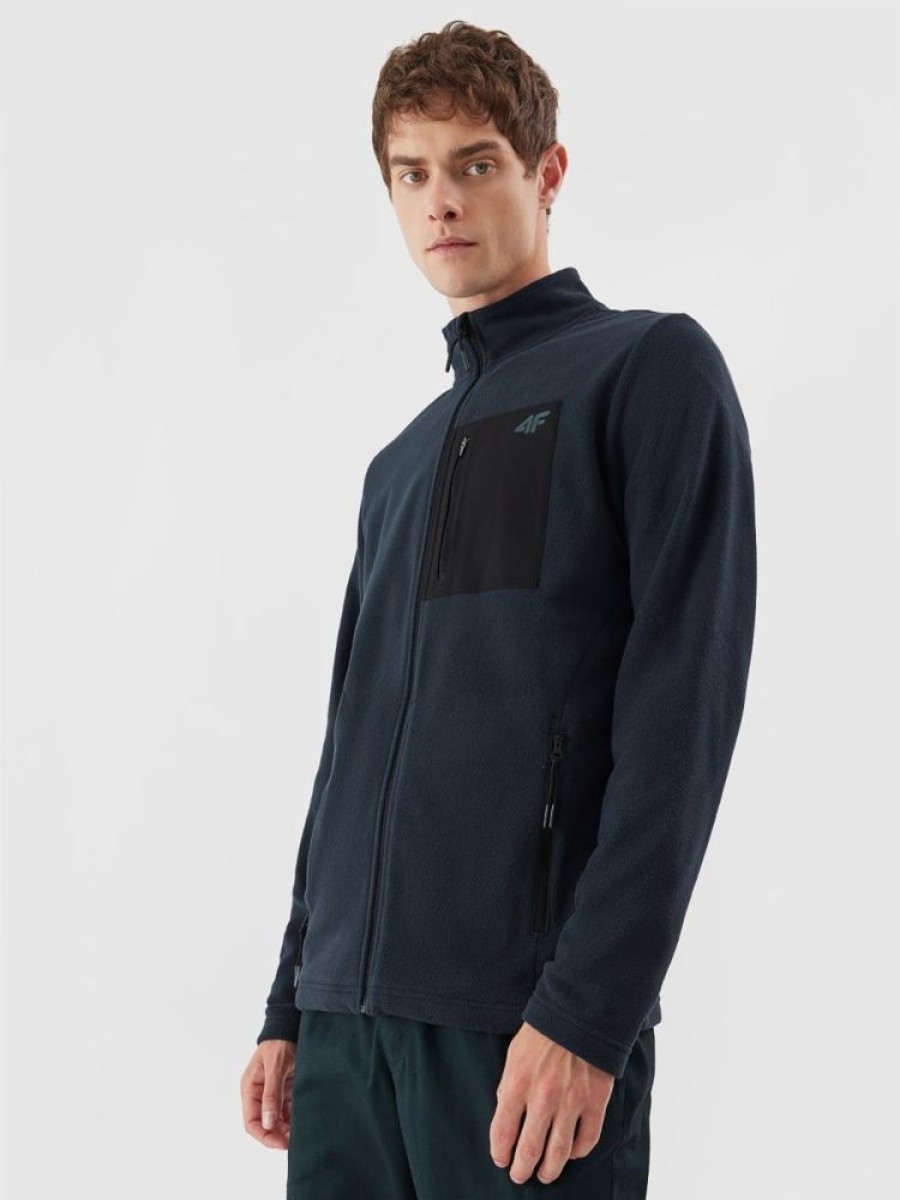 Herrer 4F Fleece | Fleece Morkebla