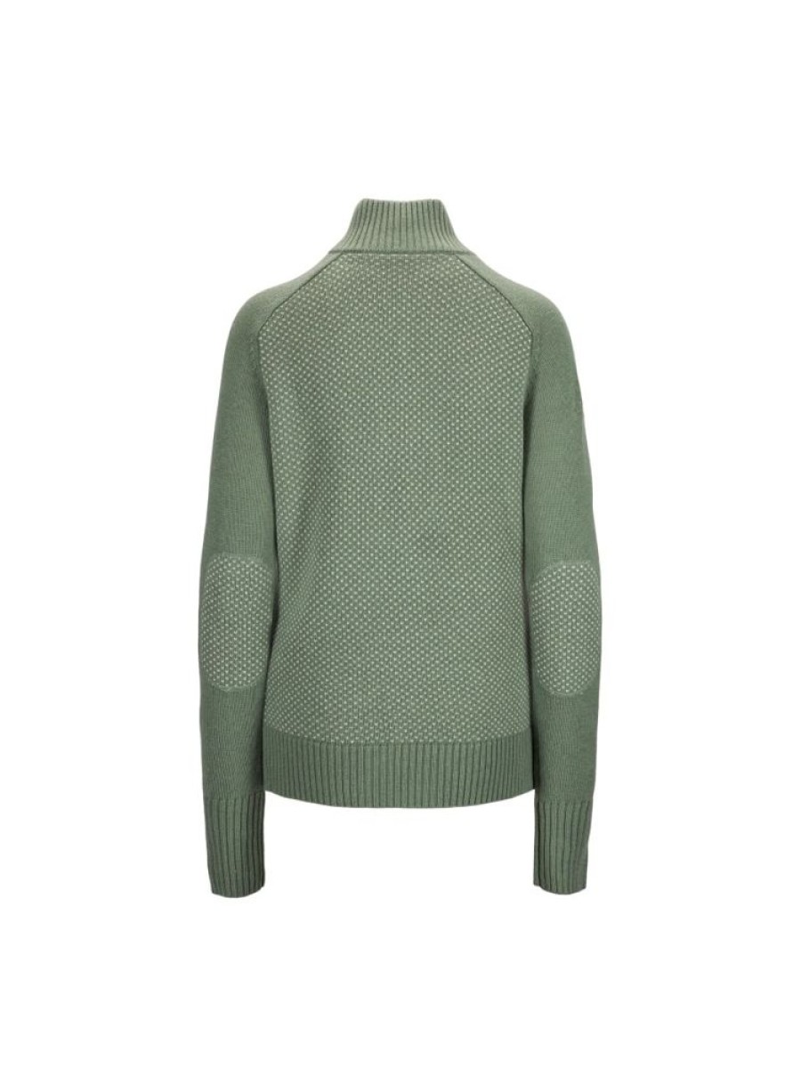 Damer Tufte Gensere | Robin Lav Half Zip Gronn