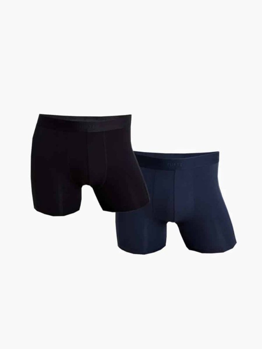 Herrer Tufte Boxer | Softboost Boxer Briefs 2-Pk Svart