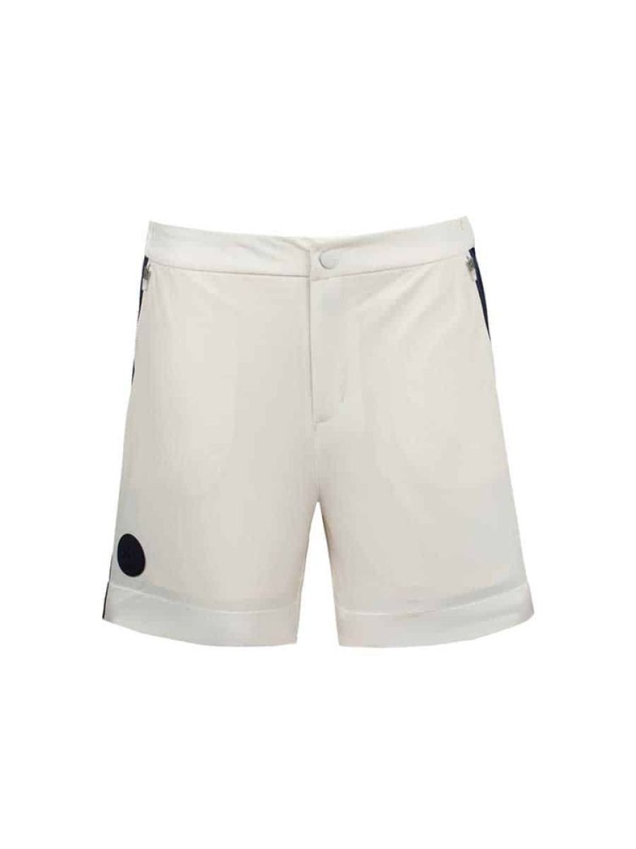 Damer WoolLand | Sandfjellet Shorts Hvit Blatt Blekk