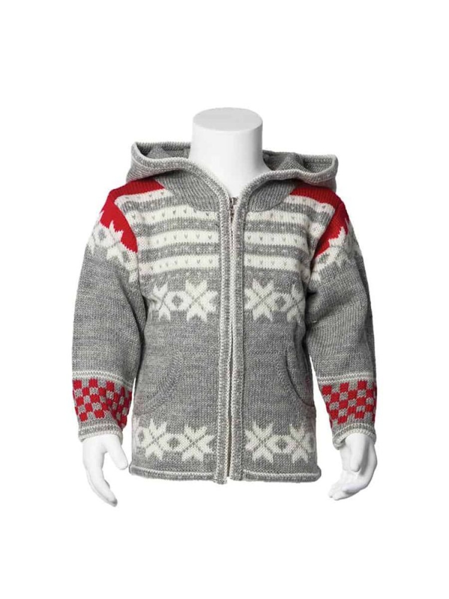 Barn Norlender Knitwear Ulljakker | Fanafjellet Ull Jakke Gra