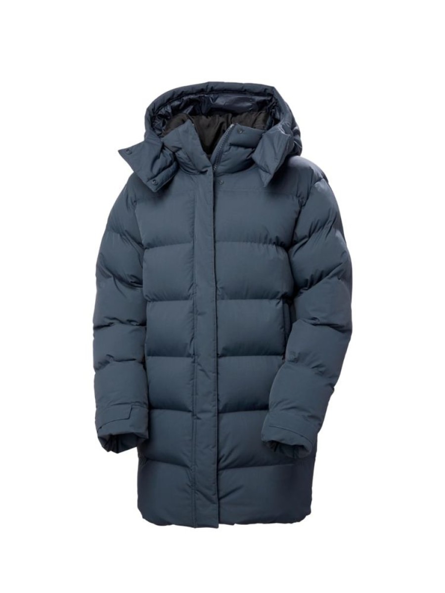 Damer Helly Hansen Dunjakker Og Isolasjonsjakker | Aspire Puffy Parka Alpine Frost