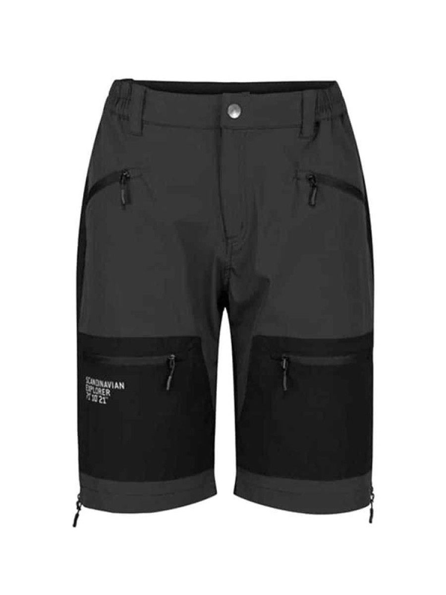 Damer Scandinavian Explorer | Turshorts Svart Mork Gra