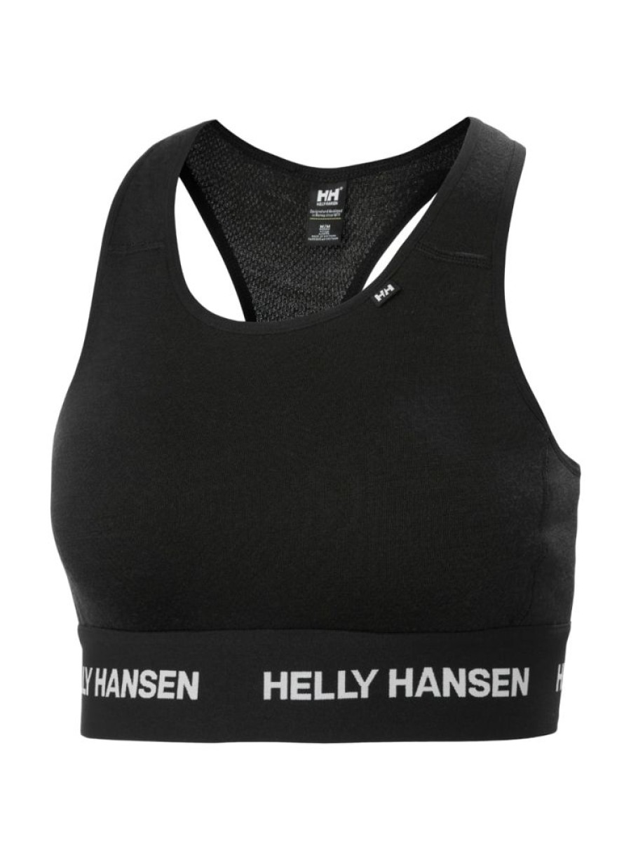 Damer Helly Hansen Sports Bh | Lifa Merino Midv Bra Svart