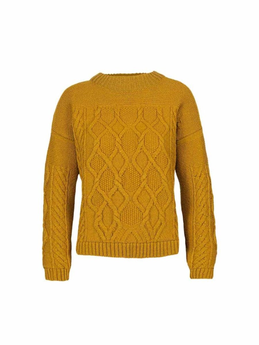 Damer Norlender Knitwear Ullgensere | Tora Ull Genser Ochre