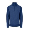 Herrer Tufte Gensere | Robin Lav Half-Zip Genser Bla