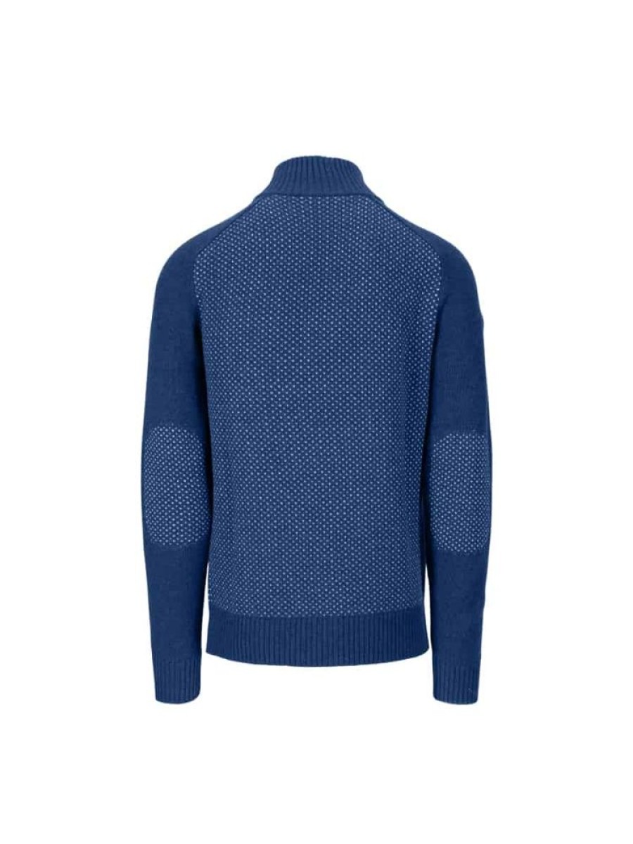 Herrer Tufte Gensere | Robin Lav Half-Zip Genser Bla