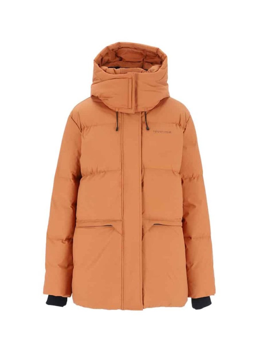 Damer Twentyfour Parkas Og Vinterjakker | Finse Una Dunjakke Cognac